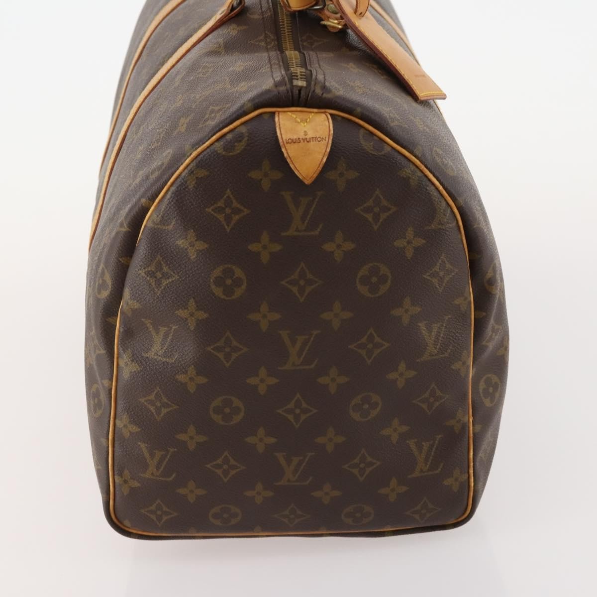 Louis Vuitton Keepall Bag Monogram Canvas Brown Canvas Travel Bag Bag (Pre-Owned)