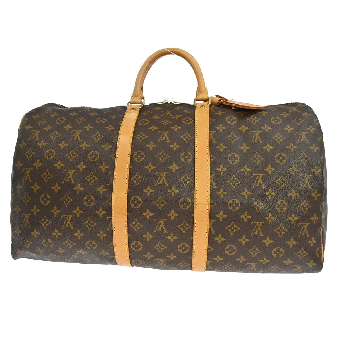 Louis Vuitton Keepall Bag Monogram Canvas Brown Canvas Travel Bag Bag (Pre-Owned)