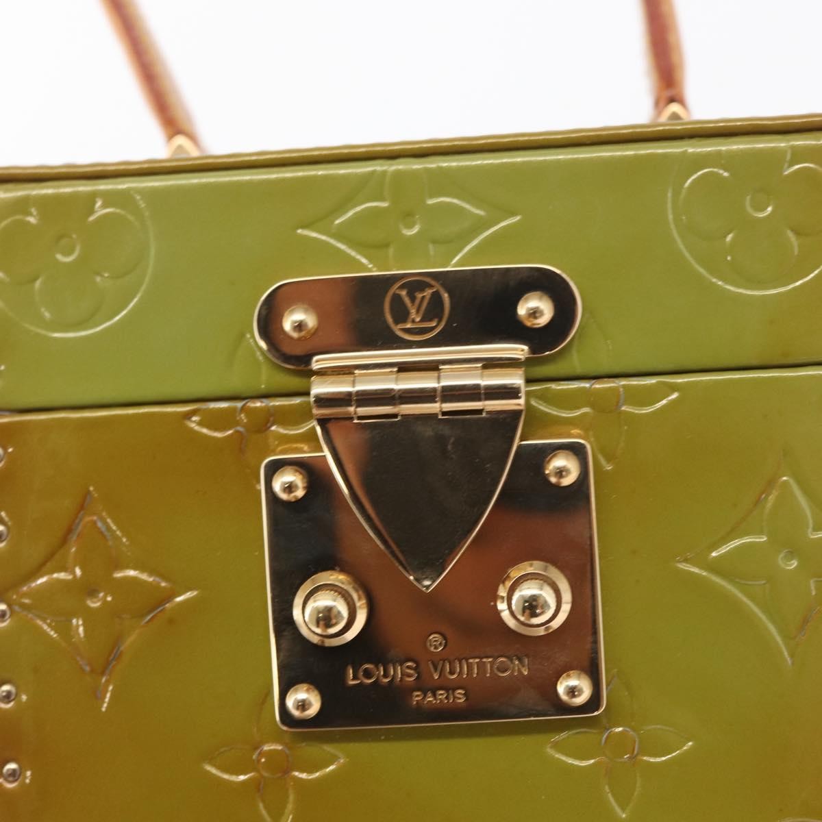 Louis Vuitton Bleecker Box Bag Monogram Vernis Green Patent_Leather Clutche & Pouche Bag (Pre-Owned)