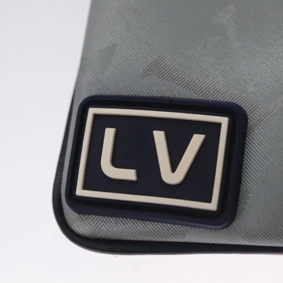 Louis Vuitton Porte Cles Satellite Canvas Silver Canvas Charms And Keychains Accessory (Pre-Owned)