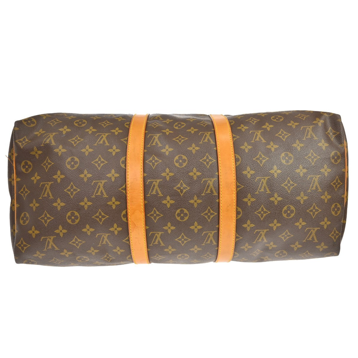 Louis Vuitton Keepall Bag Monogram Canvas Brown Canvas Travel Bag Bag (Pre-Owned)