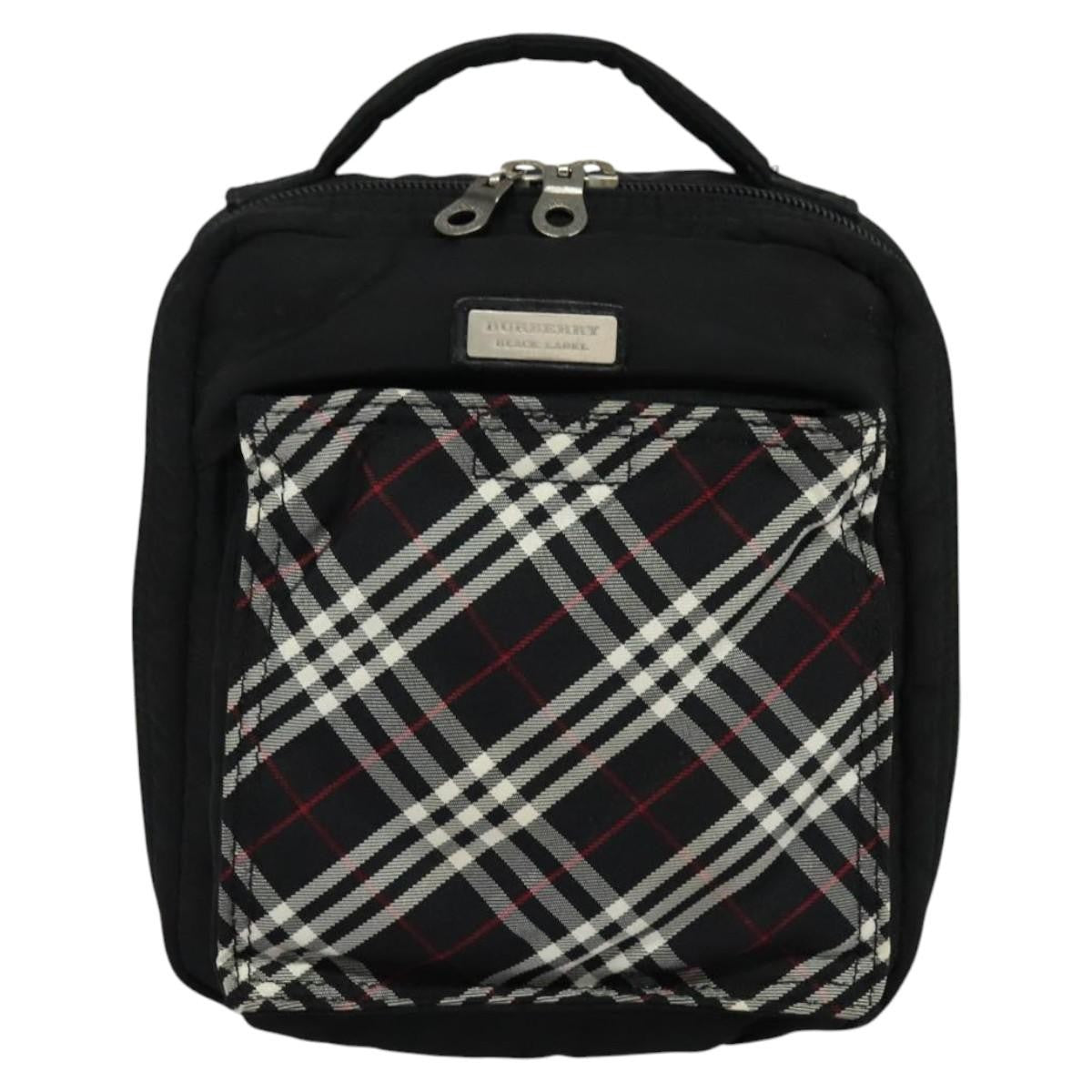 Burberry Nova Check Black Label Nylon Black Nylon Shoulder Bag Bag (Pre-Owned)