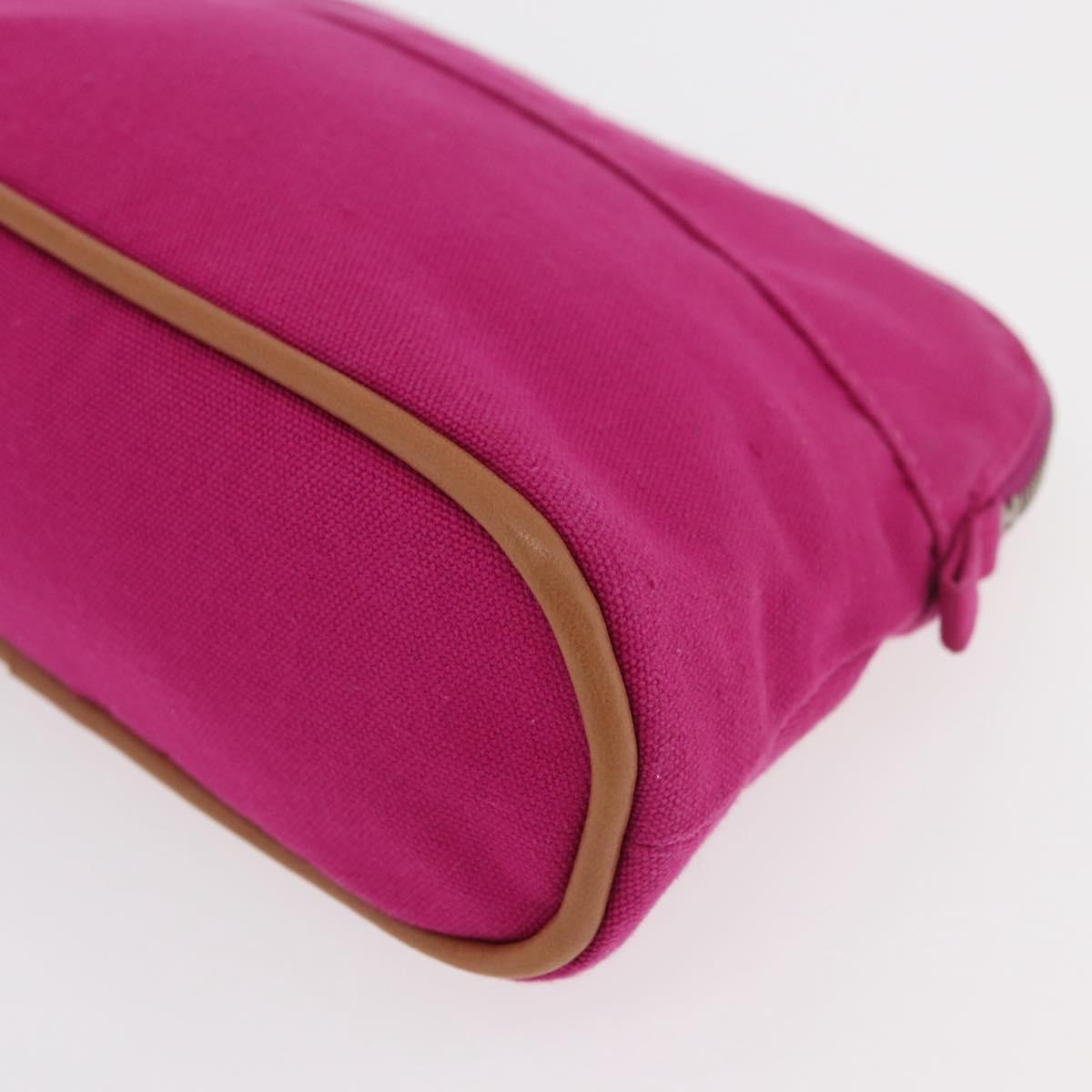 Hermes Bolide Travel Pouch Canvas Pink Canvas Clutche & Pouche Bag (Pre-Owned)