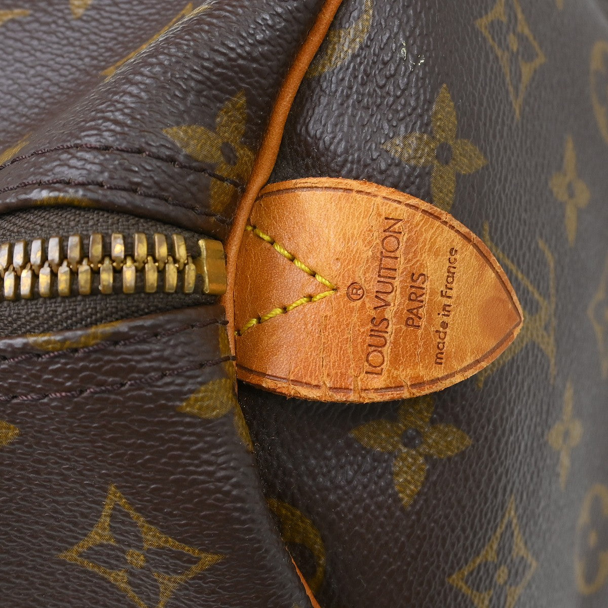 Louis Vuitton Keepall Bag Monogram Canvas Brown Canvas Travel Bag Bag (Pre-Owned)