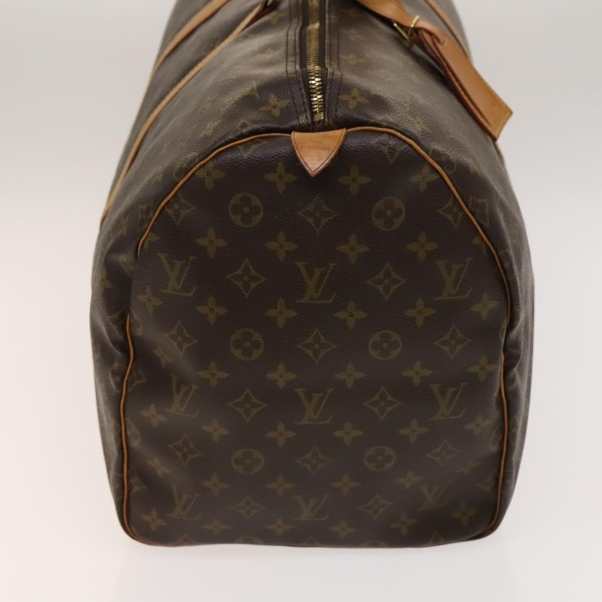 Louis Vuitton Keepall Bag Monogram Canvas Brown Canvas Travel Bag Bag (Pre-Owned)