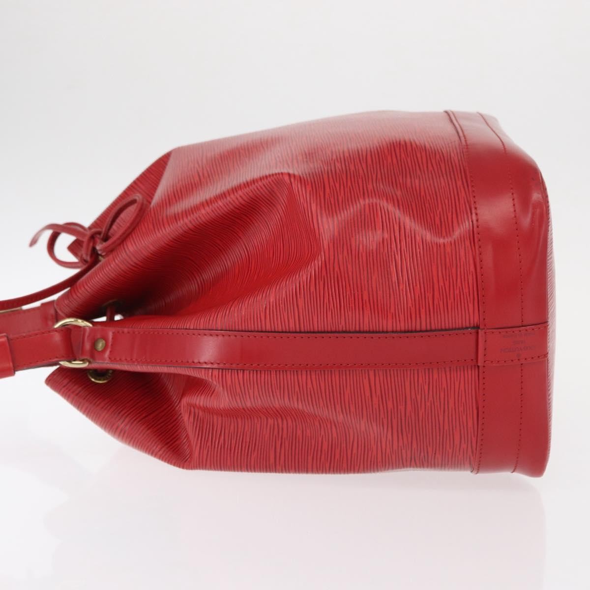 Louis Vuitton Petit Noe Nm Handbag Epi Leather Red Leather Shoulder Bag Bag (Pre-Owned)