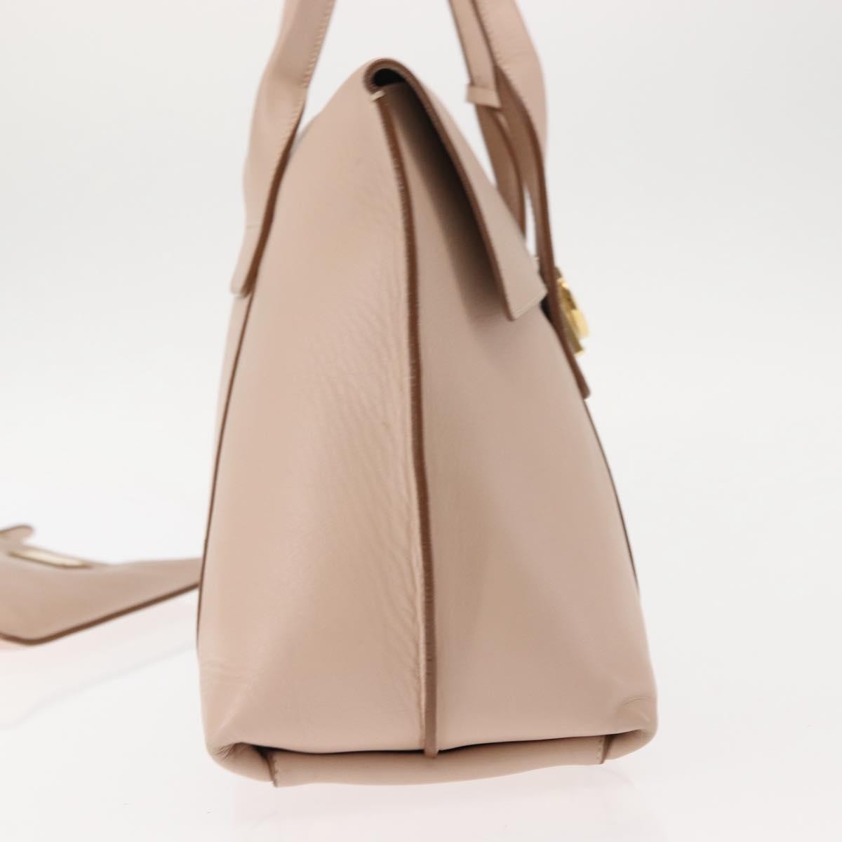 Salvatore Ferragamo Sookie Satchel Leather Pink Leather Bag (Pre-Owned)