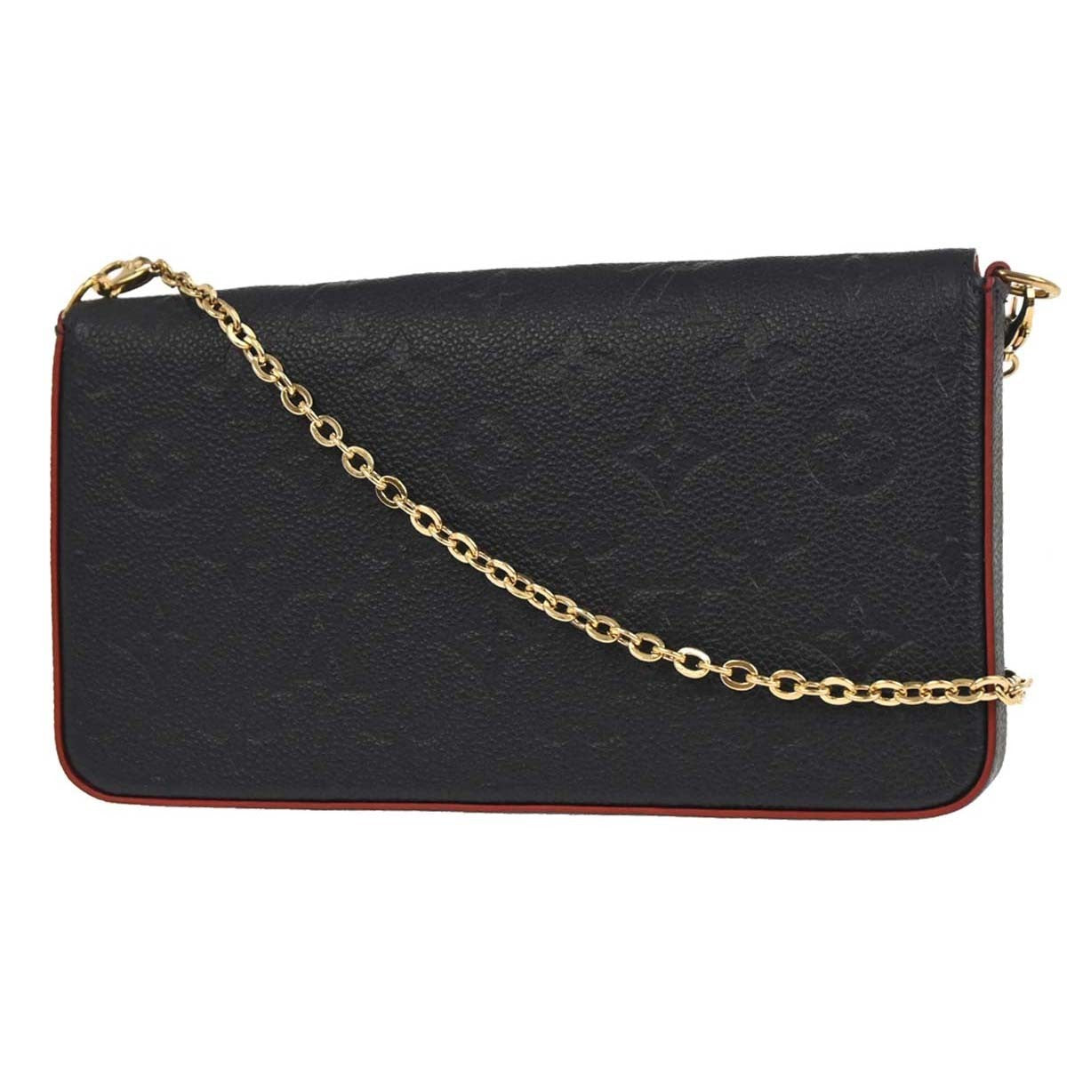 Louis Vuitton Felicie Pochette Monogram Empreinte Leather Navy Leather Clutche & Pouche Bag (Pre-Owned)