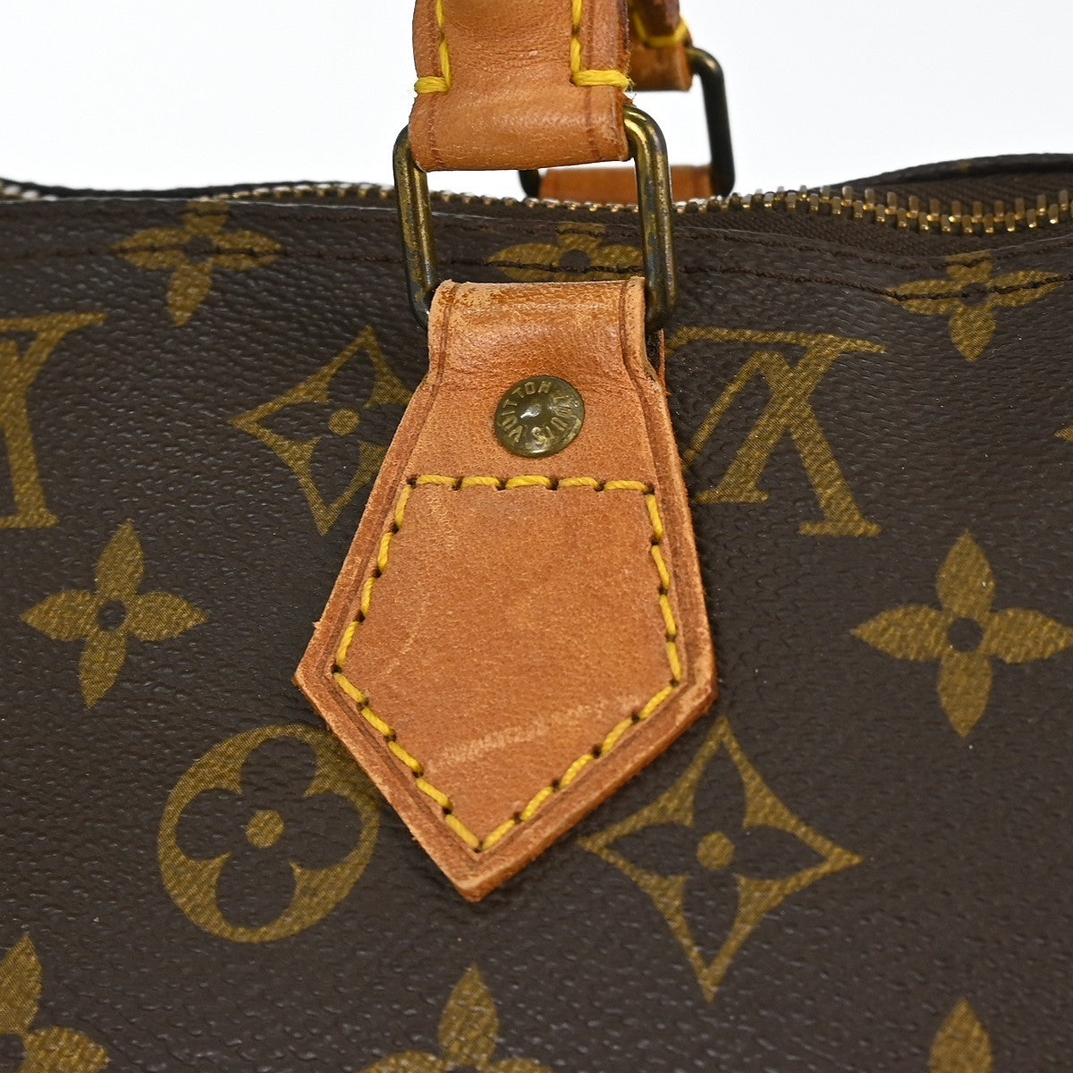 Louis Vuitton Speedy Handbag Monogram Canvas Brown Canvas Handbag (Pre-Owned)