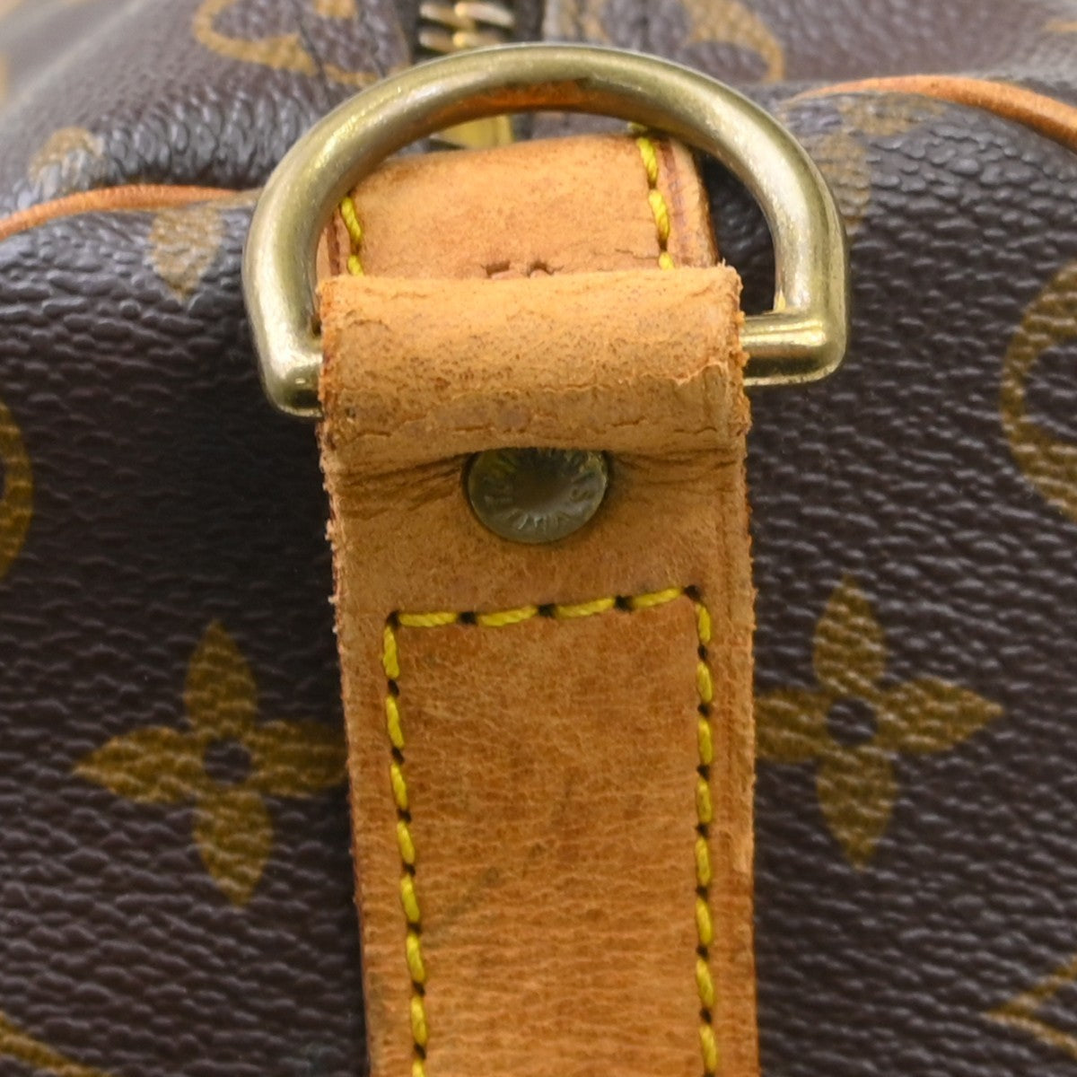 Louis Vuitton Keepall Bandouliere Bag Monogram Canvas Brown Canvas Travel Bag Bag (Pre-Owned)
