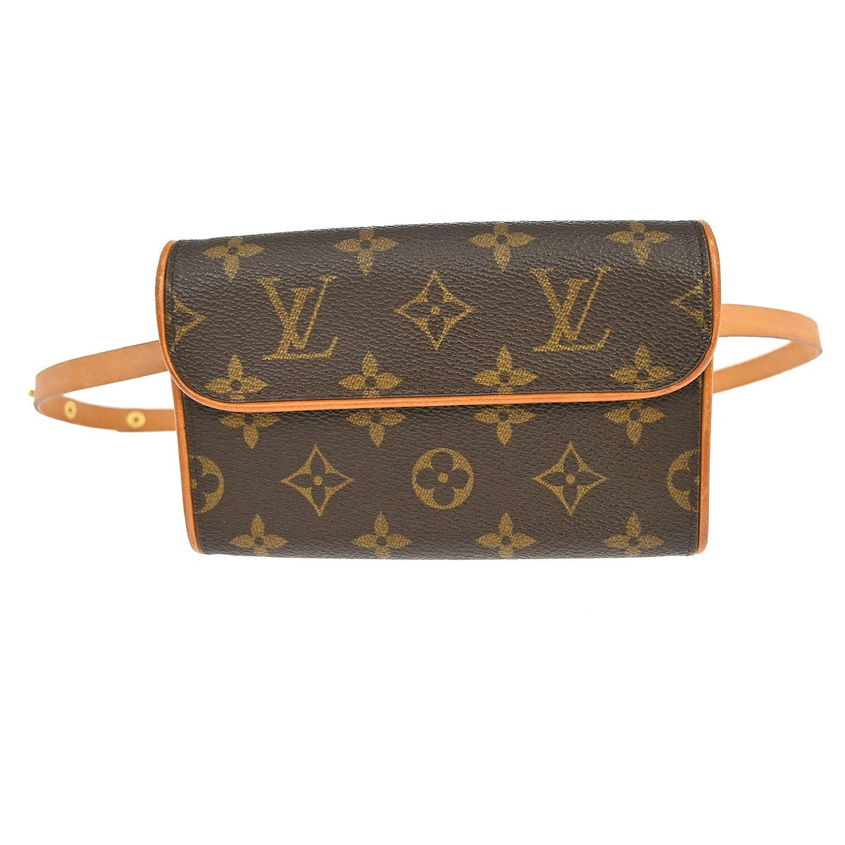Louis Vuitton Florentine Waist Bag Monogram Canvas Brown Canvas Clutche & Pouche Bag (Pre-Owned)