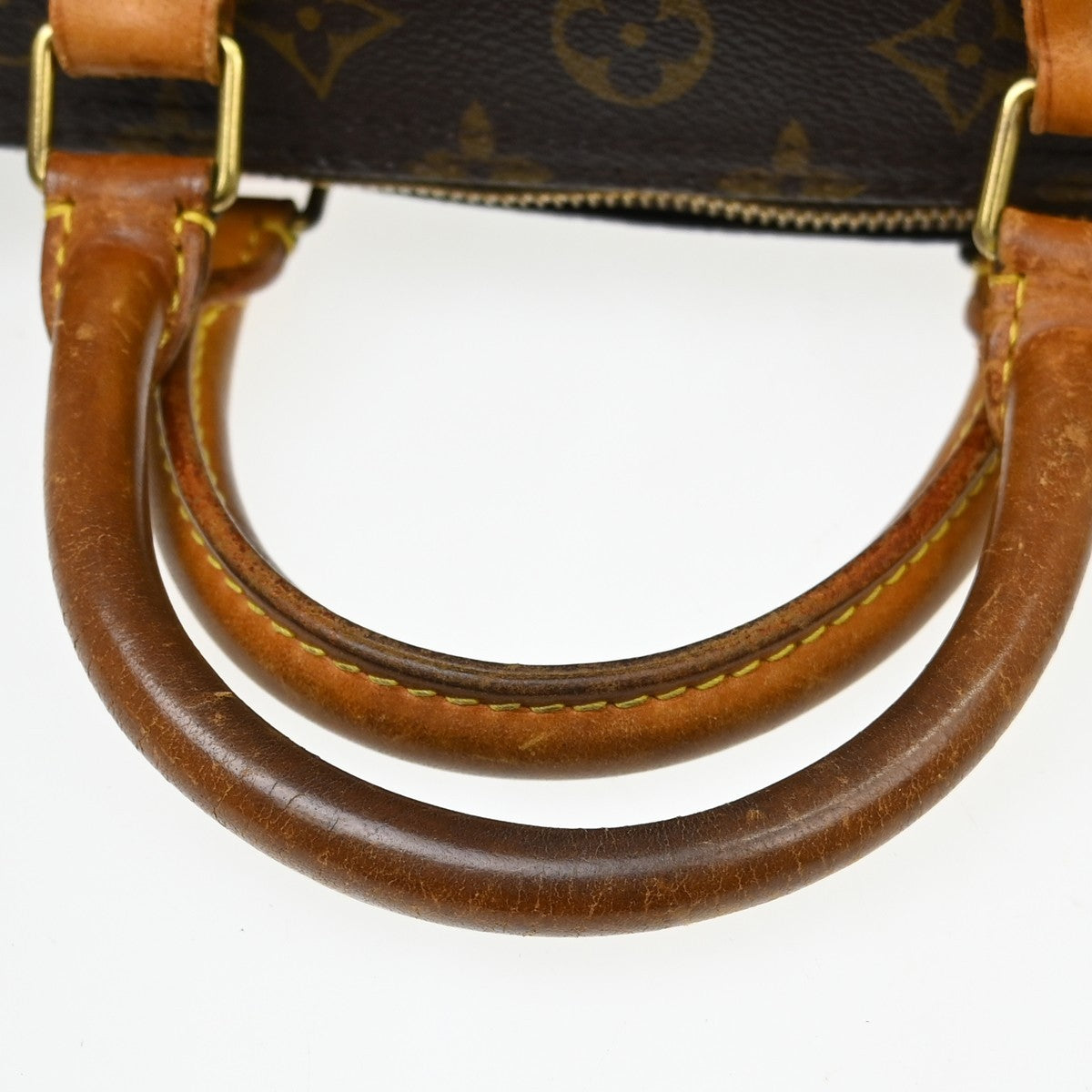 Louis Vuitton Speedy Handbag Monogram Canvas Brown Canvas Handbag (Pre-Owned)