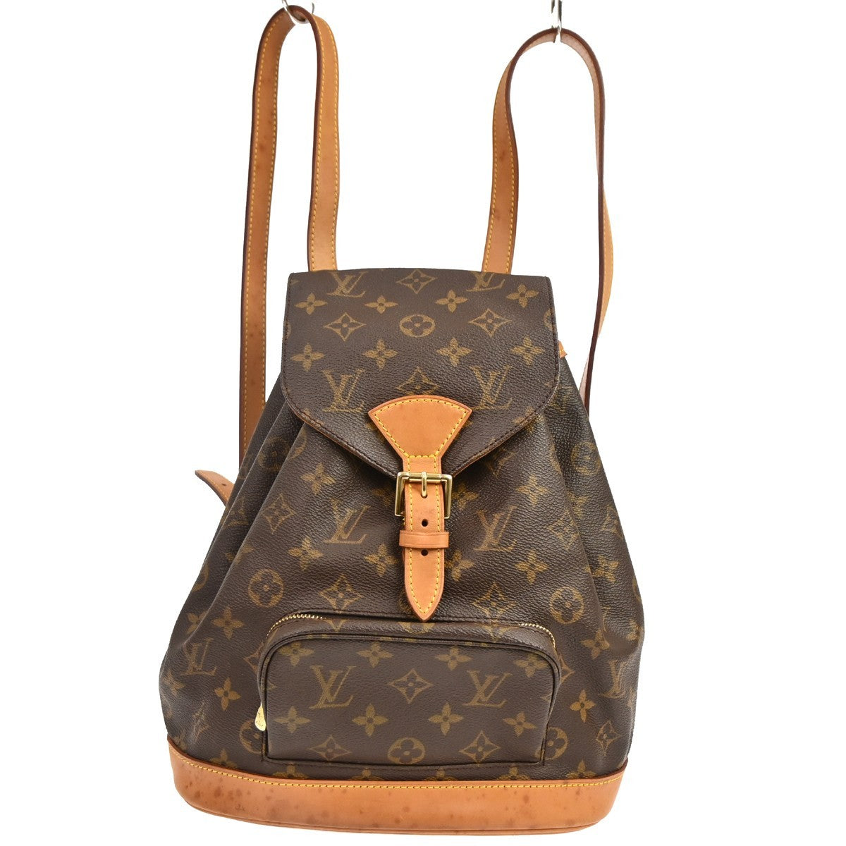 Louis Vuitton Vintage Montsouris Backpack Monogram Canvas Brown Canvas Backpack Bag (Pre-Owned)