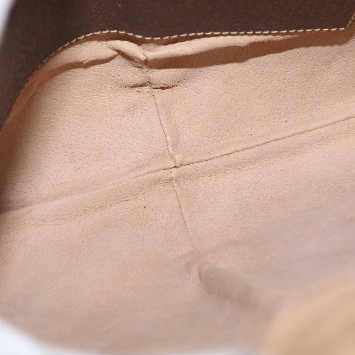 Gucci Vintage Web Crossbody Bag Gg Coated Canvas Beige Canvas Shoulder Bag Bag (Pre-Owned)