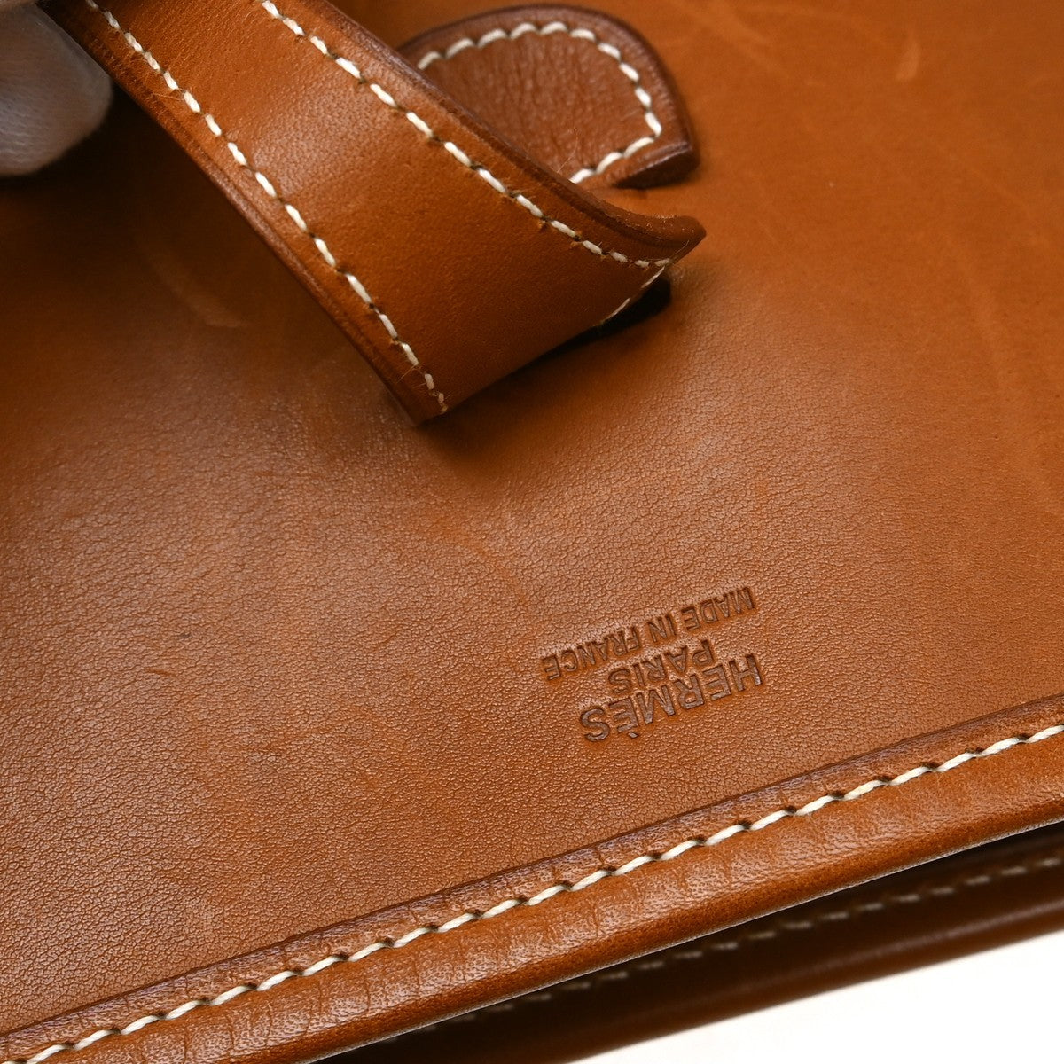 Hermes Evelyne Bag Gen Iii Clemence Brown Leather Handbag (Pre-Owned)