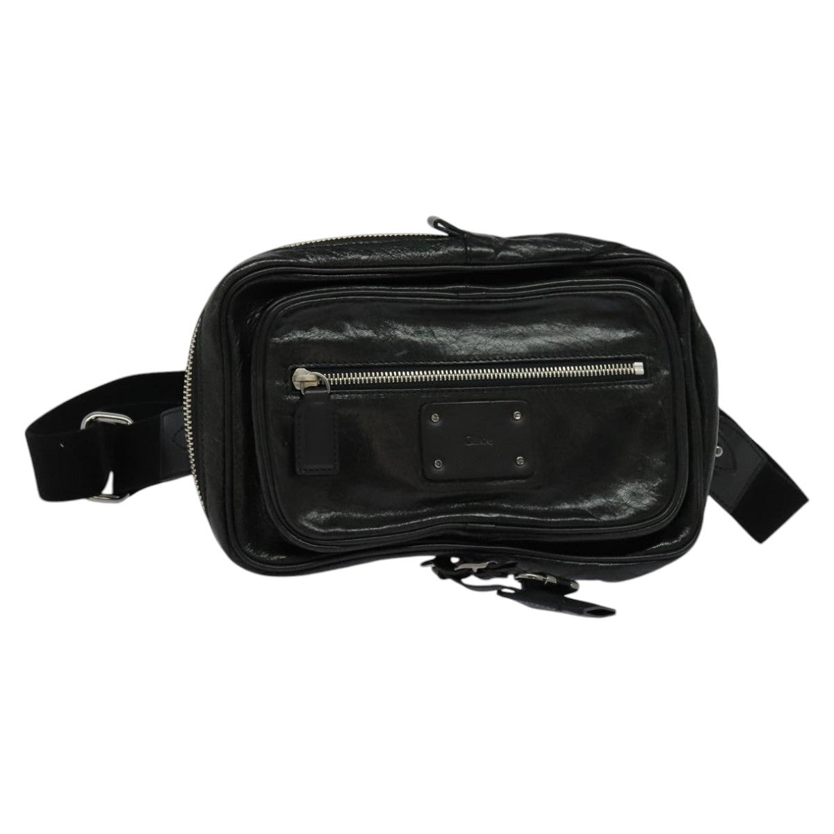 Chloe Paddington Body Leather Black Leather Shoulder Bag Bag (Pre-Owned)