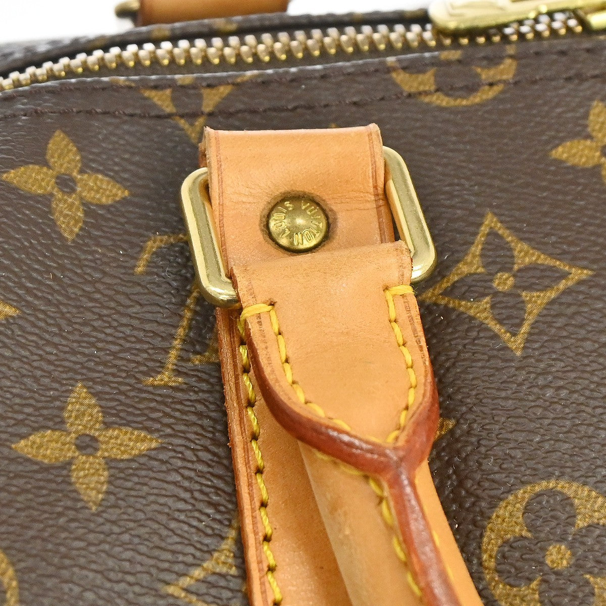 Louis Vuitton Keepall Bag Monogram Canvas Brown Canvas Travel Bag Bag (Pre-Owned)