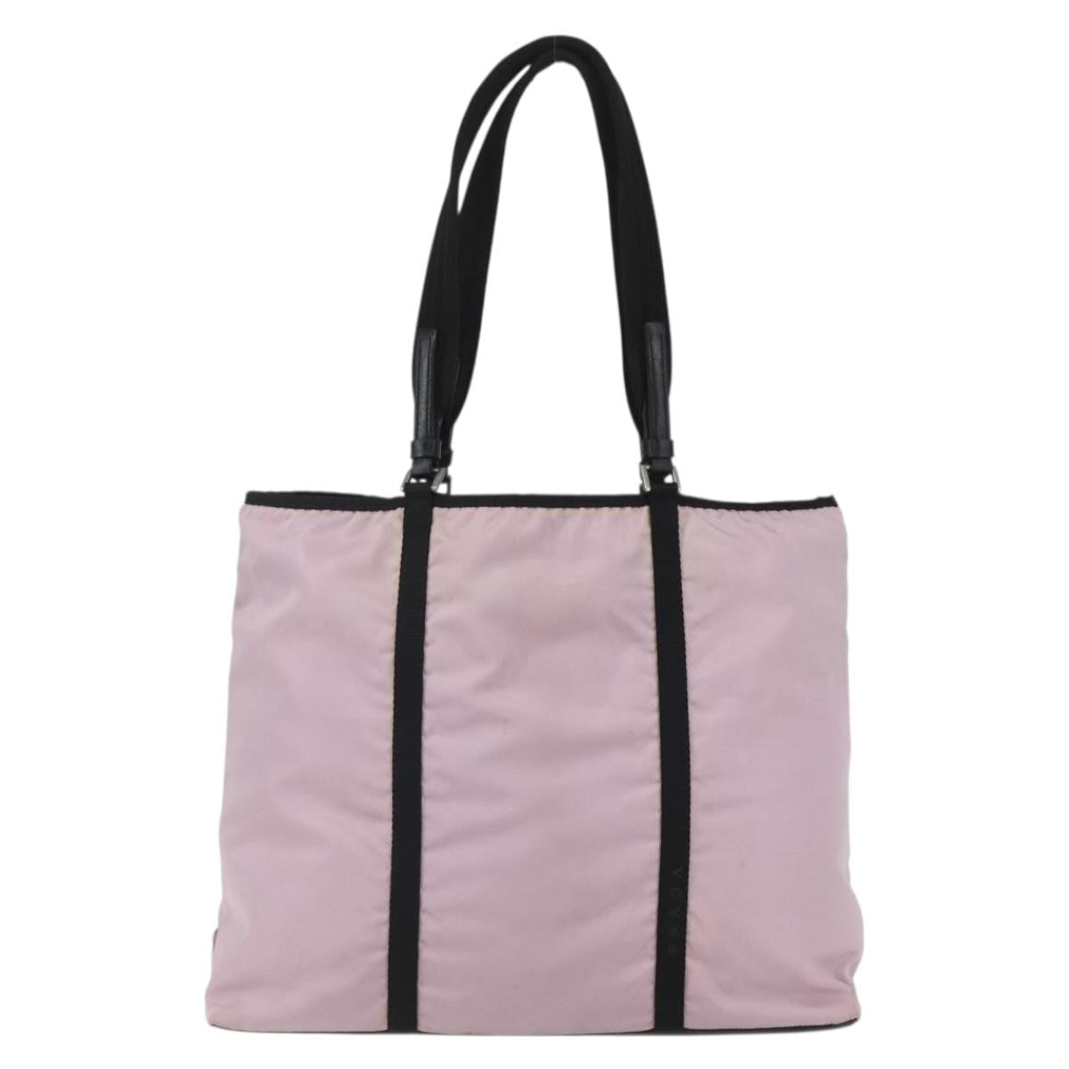 Prada Vintage Tote Tessuto Pink Nylon Tote Bag Bag (Pre-Owned)