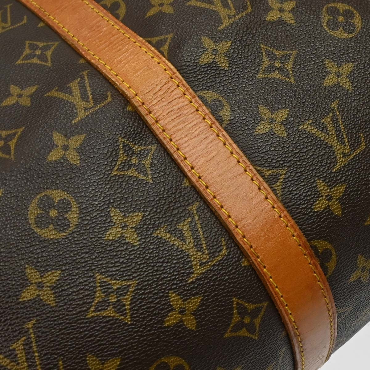 Louis Vuitton Keepall Bag Monogram Canvas Brown Canvas Travel Bag Bag (Pre-Owned)