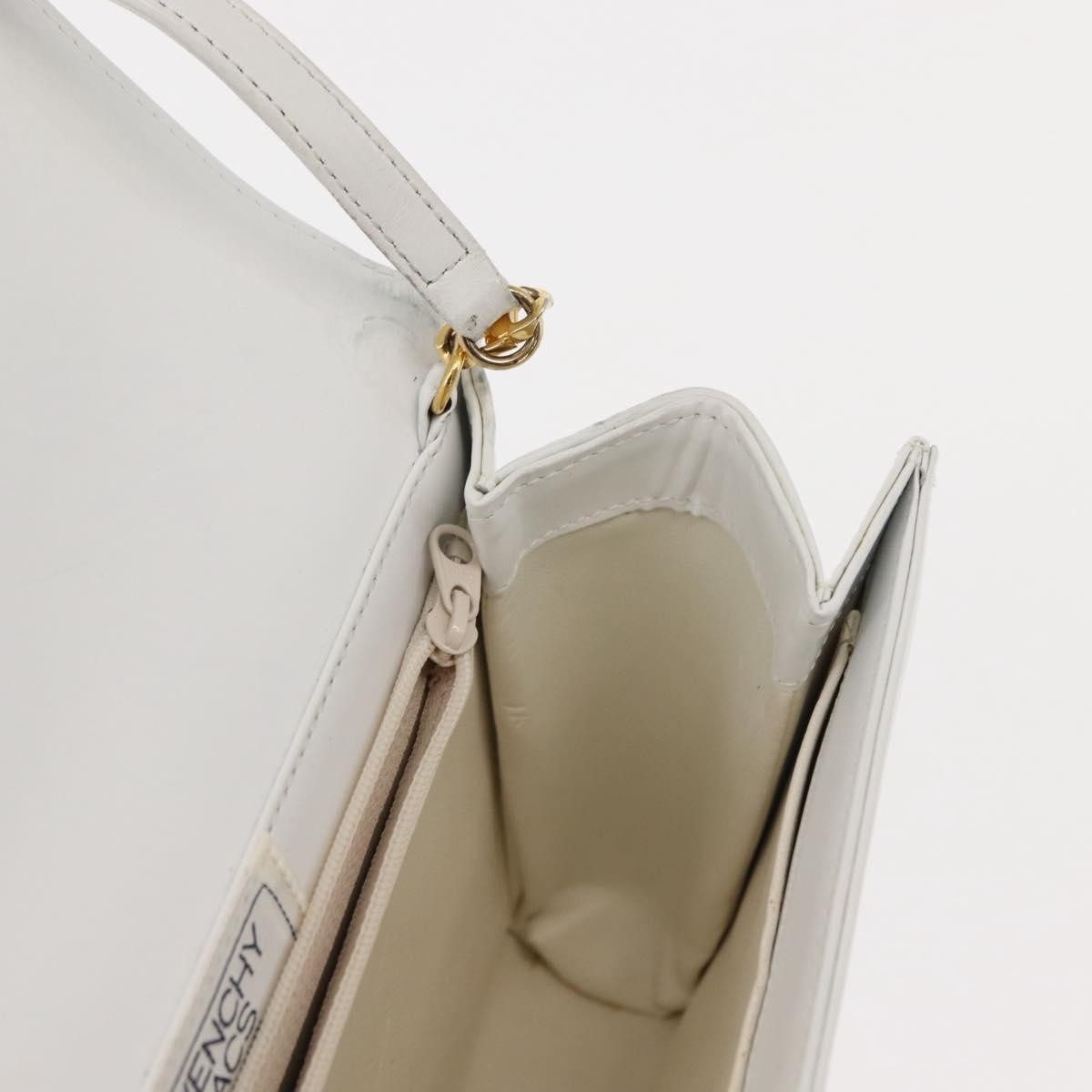 Givenchy Shoulder Bag Leather White Leather Shoulder Bag Bag (Pre-Owned)
