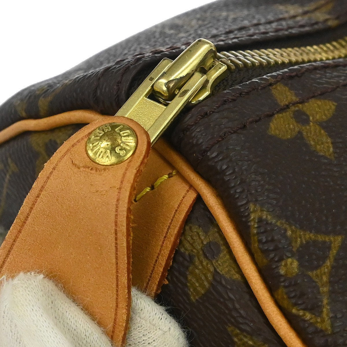 Louis Vuitton Speedy Handbag Monogram Canvas Brown Canvas Handbag (Pre-Owned)