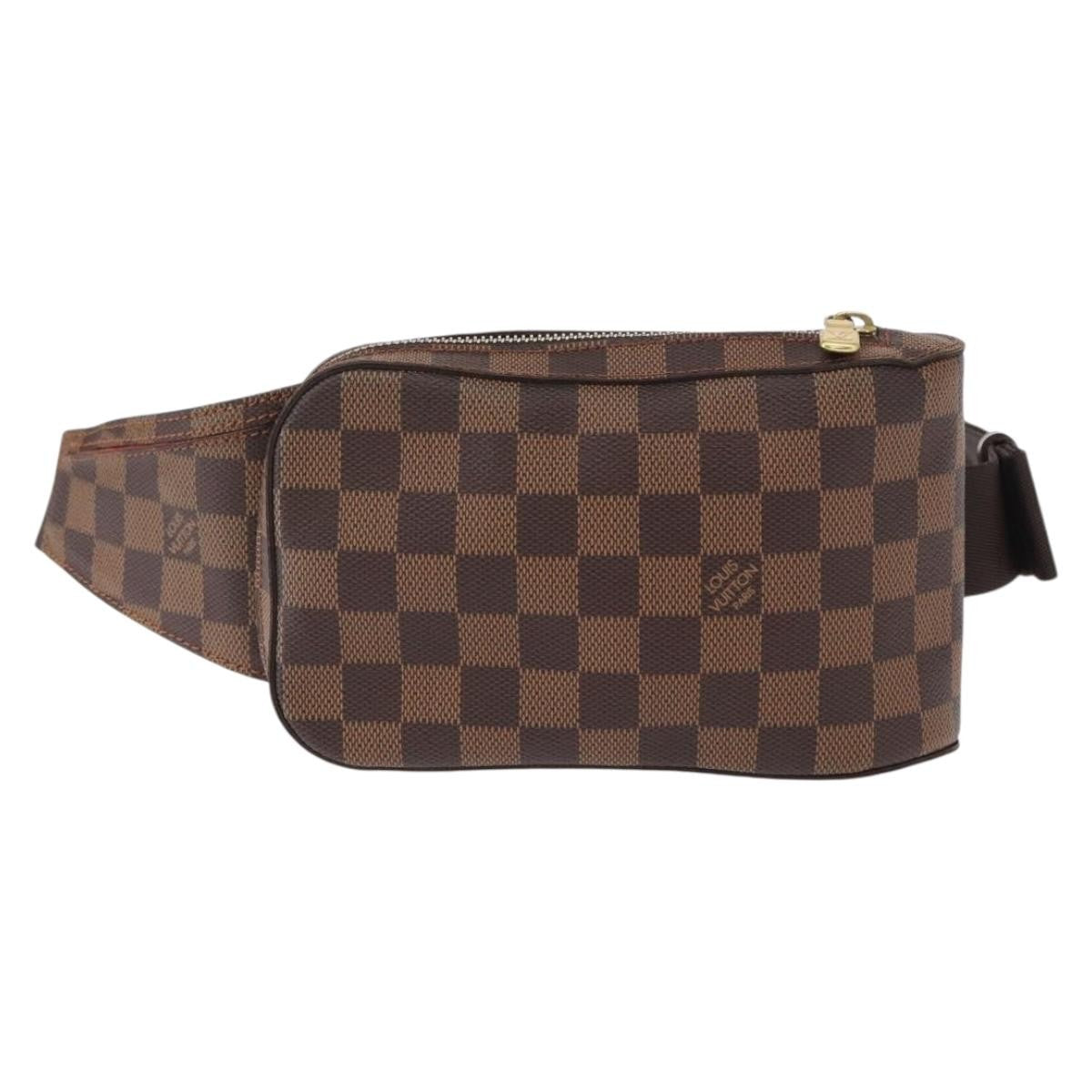 Louis Vuitton Geronimos Waist Bag Damier Brown Canvas Shoulder Bag Bag (Pre-Owned)