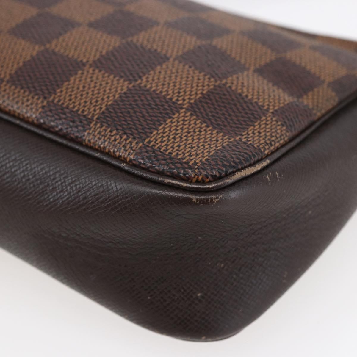 Louis Vuitton Trousse Make Up Bag Damier Canvas Brown Canvas Clutche & Pouche Bag (Pre-Owned)