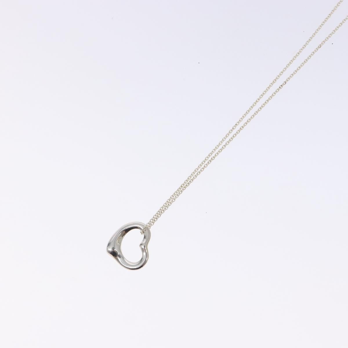 Tiffany & Co. Elsa Peretti Open Heart Pendant Necklace Sterling Silver Silver Silver Necklace Jewelry (Pre-Owned)