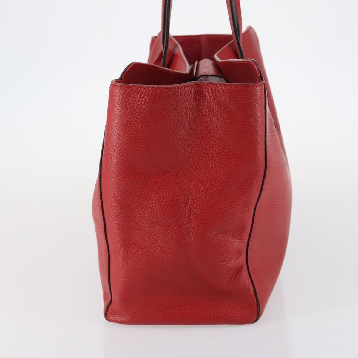 Gucci Swing Tote Leather Red Leather Bag (Pre-Owned)