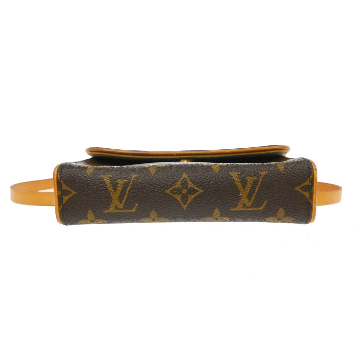 Louis Vuitton Florentine Waist Bag Monogram Canvas Brown Canvas Clutche & Pouche Bag (Pre-Owned)