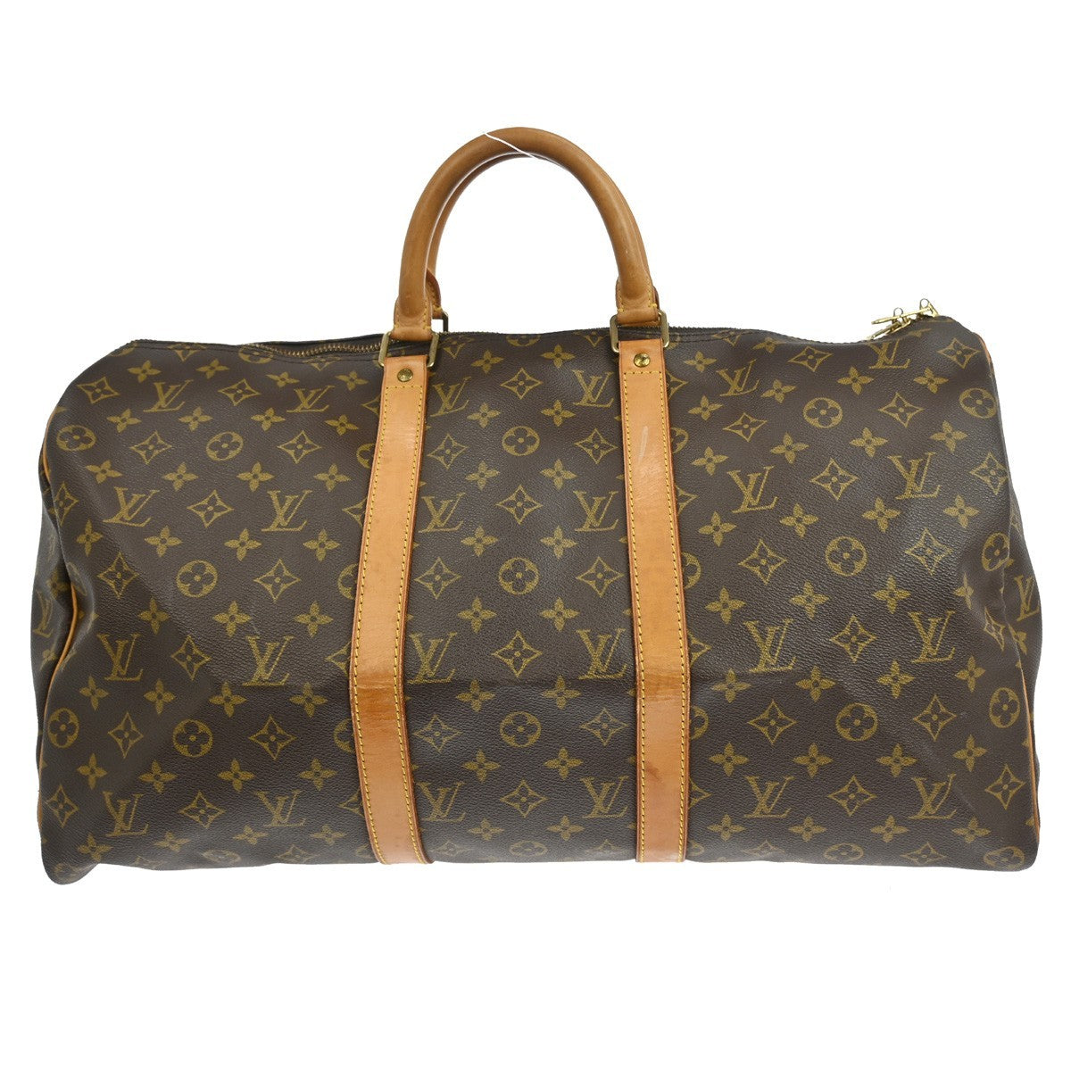 Louis Vuitton Keepall Bag Monogram Canvas Brown Canvas Travel Bag Bag (Pre-Owned)