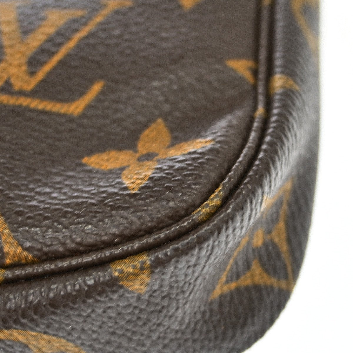Louis Vuitton Mini Pochette Accessoires Canvas Brown Canvas Clutche & Pouche Bag (Pre-Owned)
