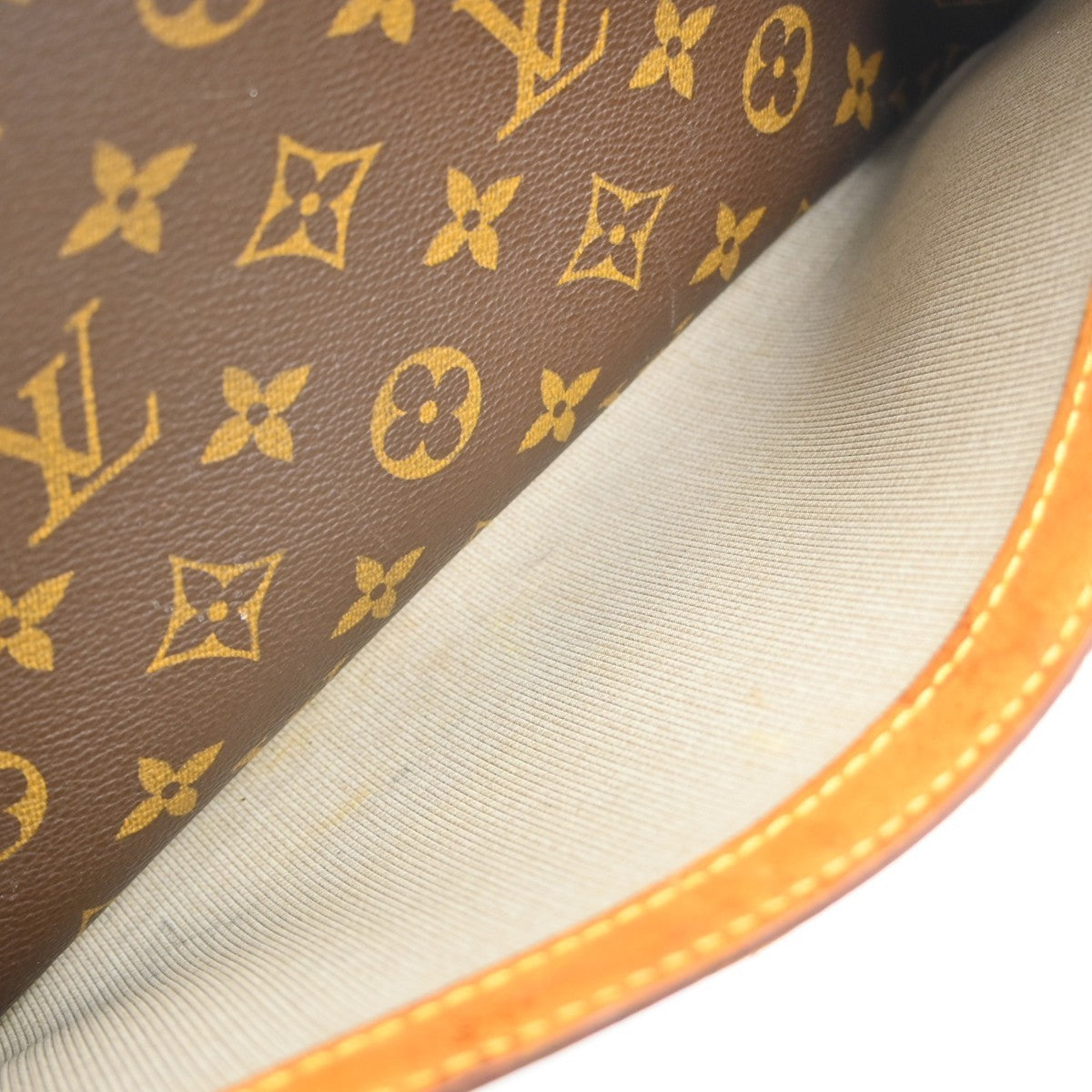 Louis Vuitton Reporter Bag Monogram Canvas Brown Canvas Shoulder Bag Bag (Pre-Owned)