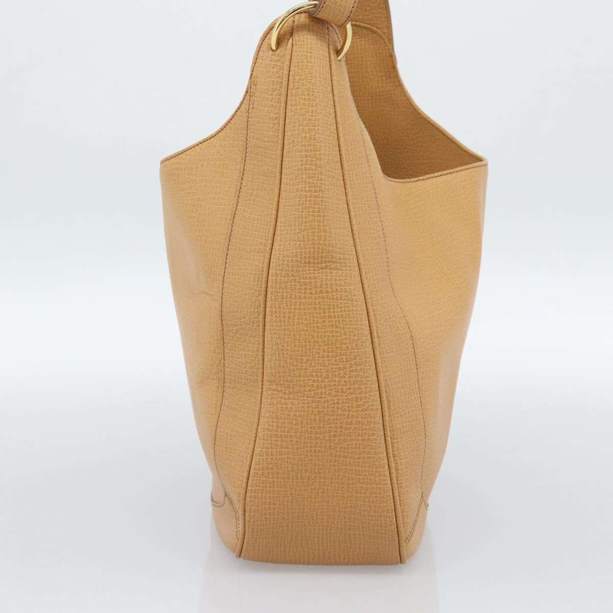 Loewe Vintage Shoulder Bag Canvas Beige Leather Shoulder Bag Bag (Pre-Owned)