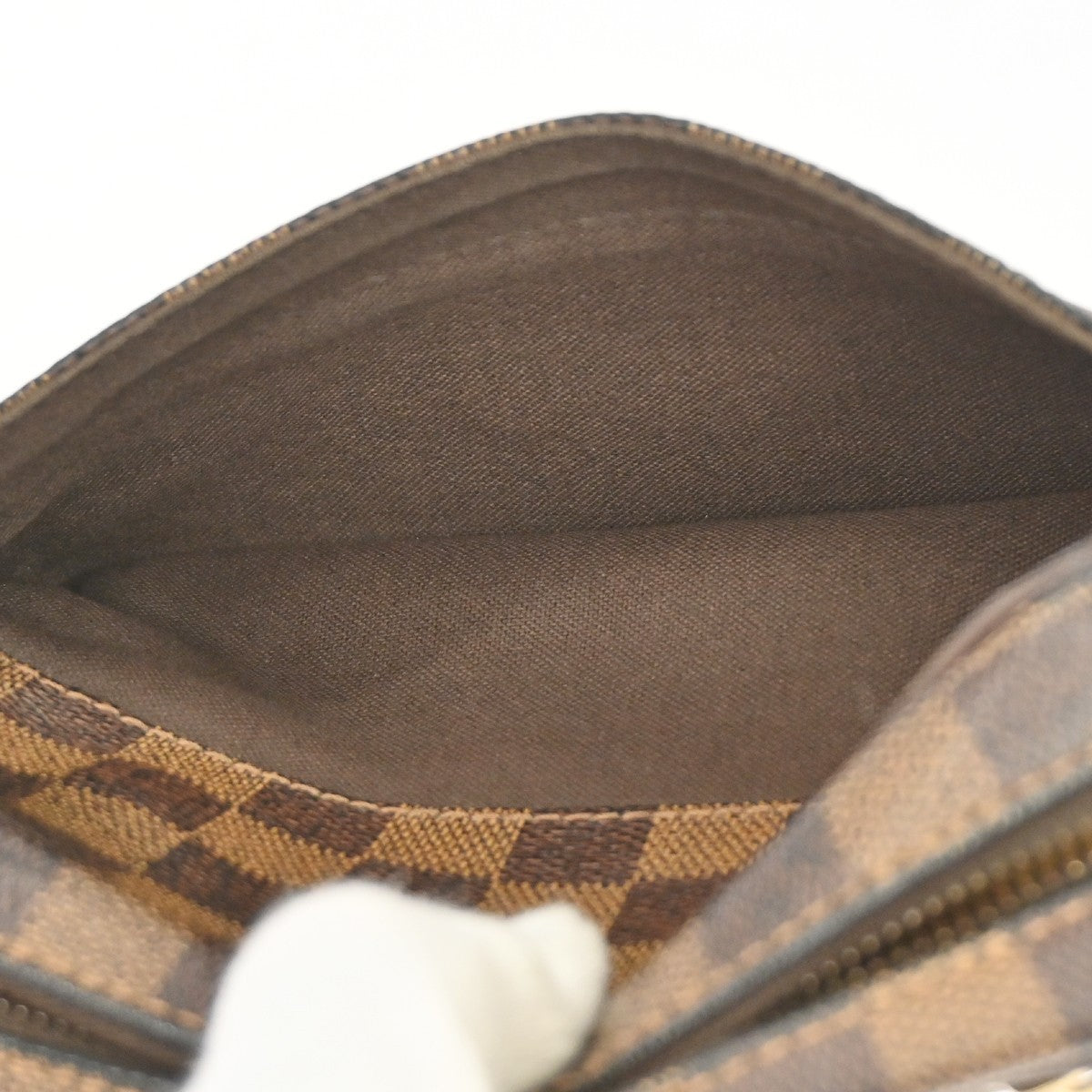 Louis Vuitton Pochette Macao Damier Brown Canvas Clutche & Pouche Bag (Pre-Owned)