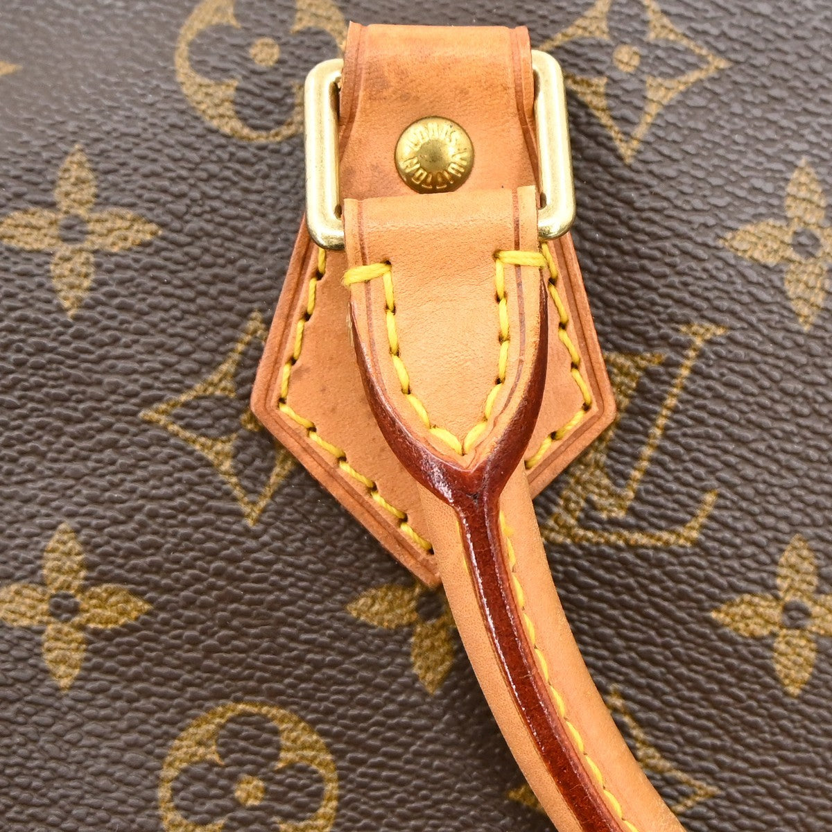 Louis Vuitton Speedy Handbag Monogram Canvas Brown Canvas Handbag (Pre-Owned)