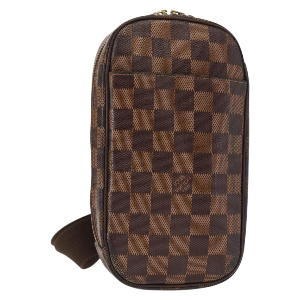Louis Vuitton Pochette Gange Damier Brown Canvas Clutche & Pouche Bag (Pre-Owned)