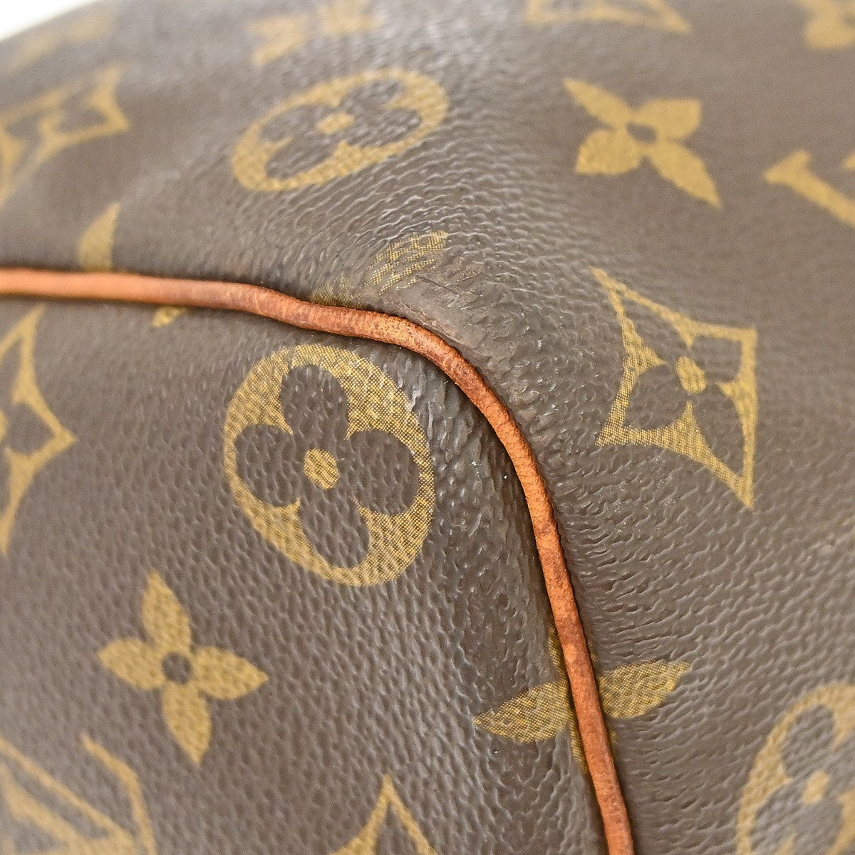 Louis Vuitton Speedy Handbag Monogram Canvas Brown Canvas Handbag (Pre-Owned)