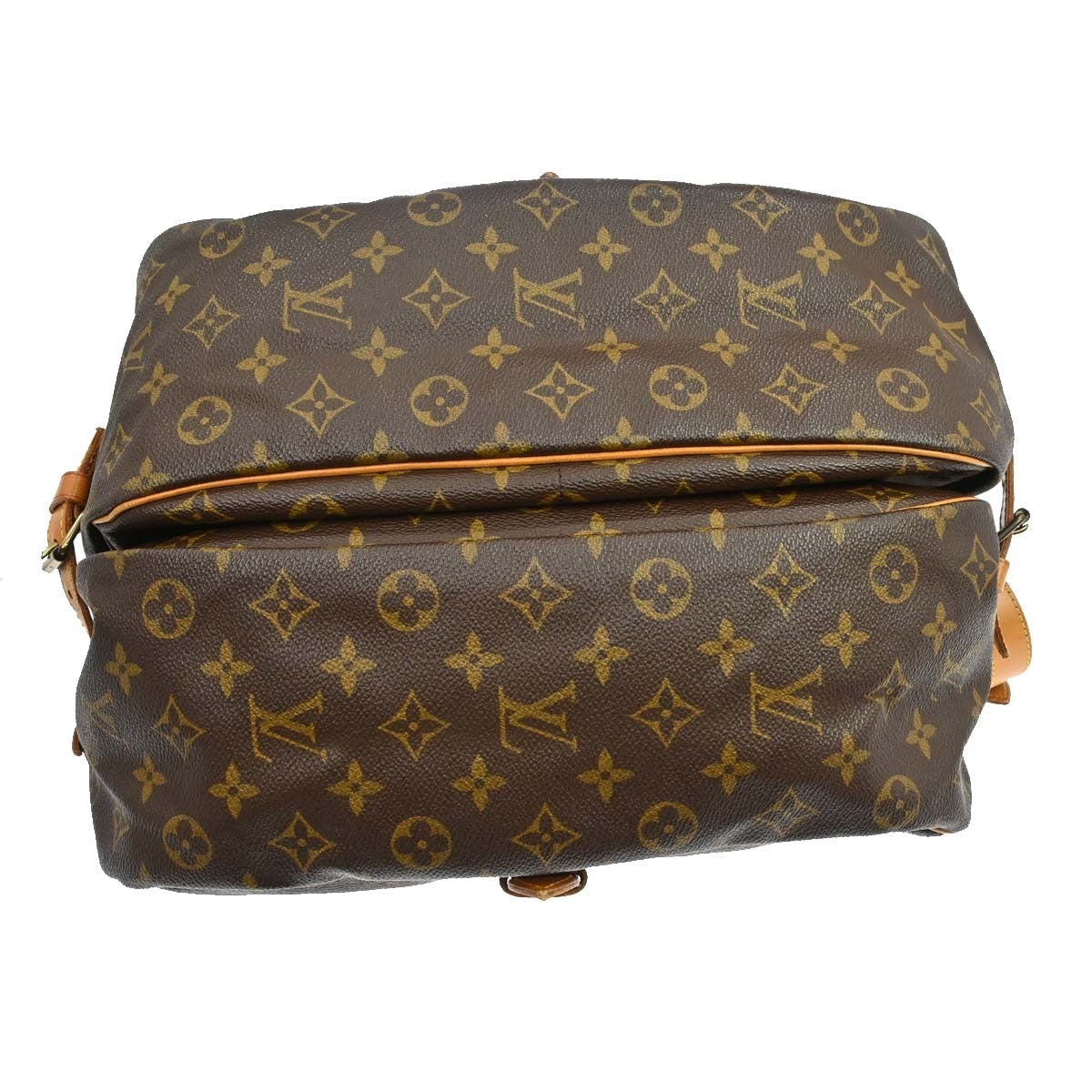 Louis Vuitton Saumur Messenger Bag Monogram Canvas Brown Canvas Handbag (Pre-Owned)
