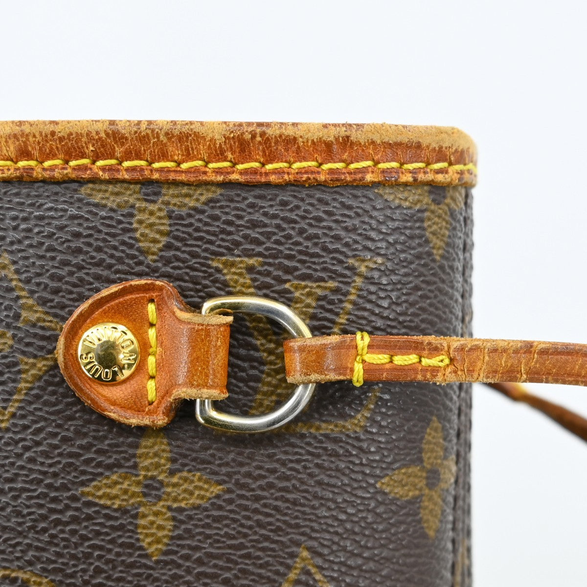 Louis Vuitton Neverfull Bandouliere Inside Out Monogram Canvas With Leather Brown Canvas Tote Bag Bag (Pre-Owned)