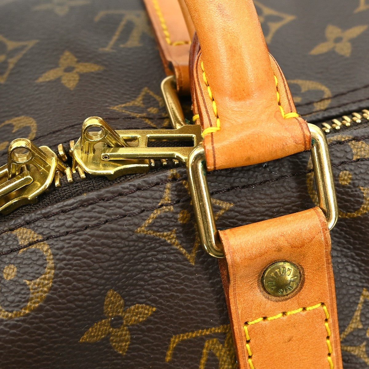 Louis Vuitton Keepall Bag Monogram Canvas Brown Canvas Travel Bag Bag (Pre-Owned)