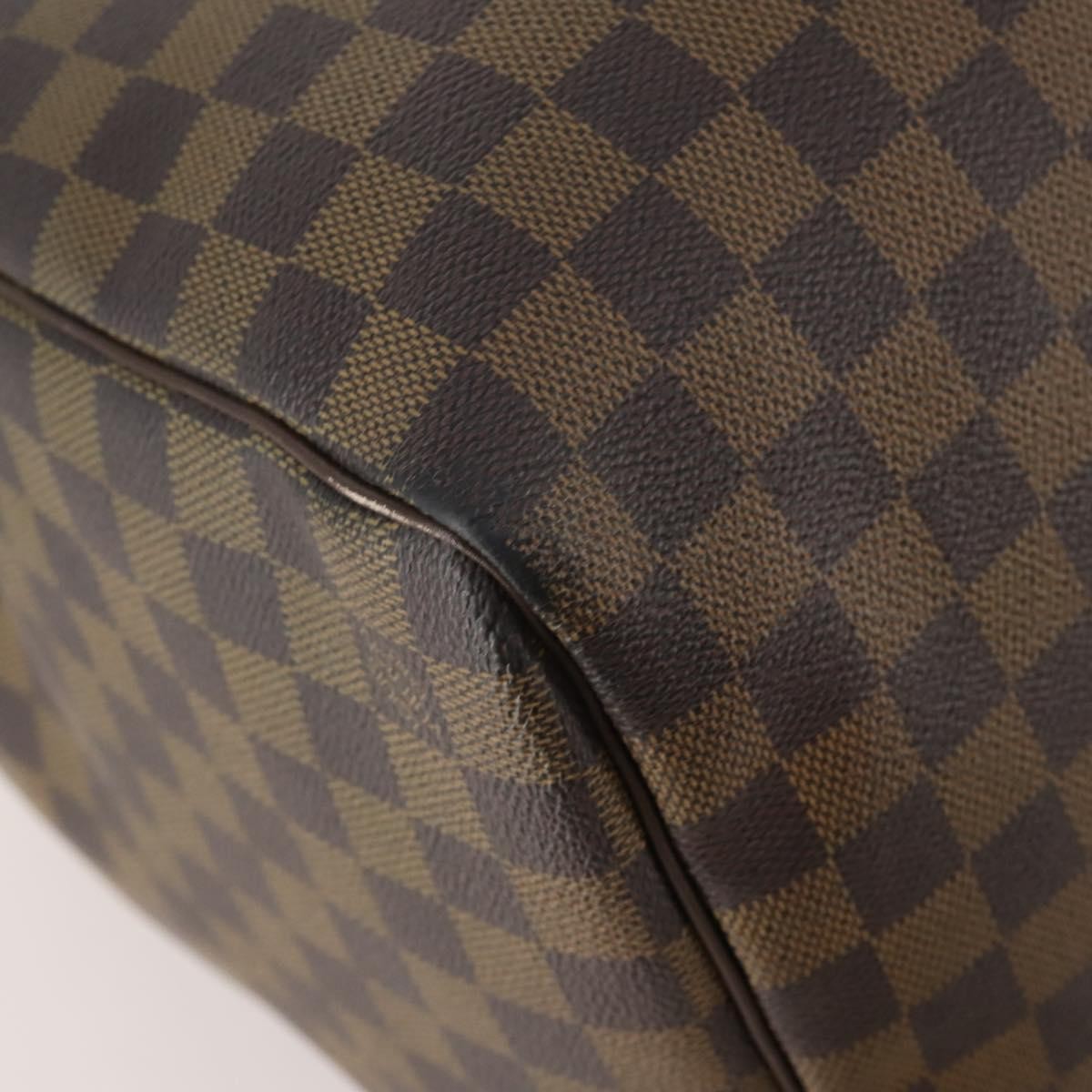 Louis Vuitton Keepall Bag Damier Brown Canvas Travel Bag Bag (Pre-Owned)