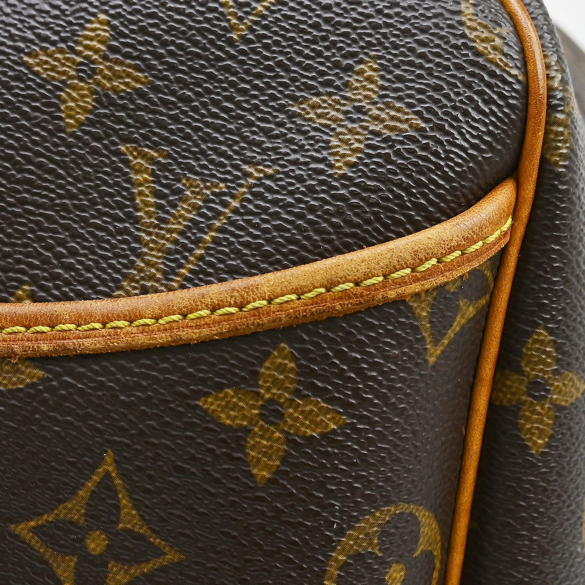 Louis Vuitton Deauville Handbag Monogram Canvas Brown Canvas Handbag (Pre-Owned)