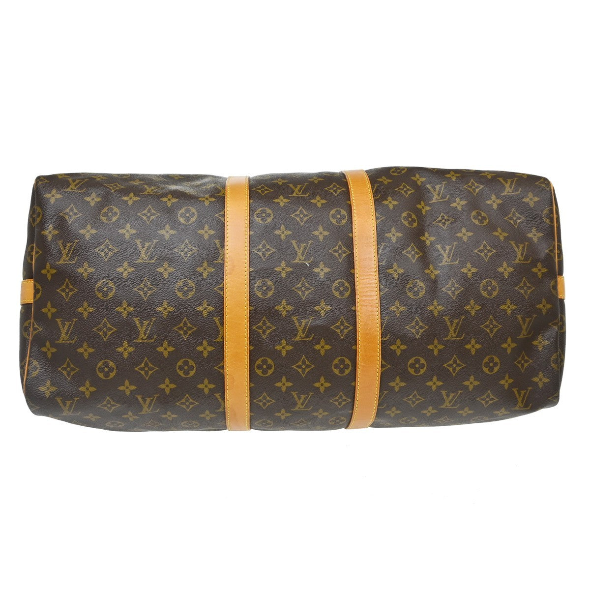 Louis Vuitton Keepall Bandouliere Bag Monogram Canvas Brown Canvas Travel Bag Bag (Pre-Owned)