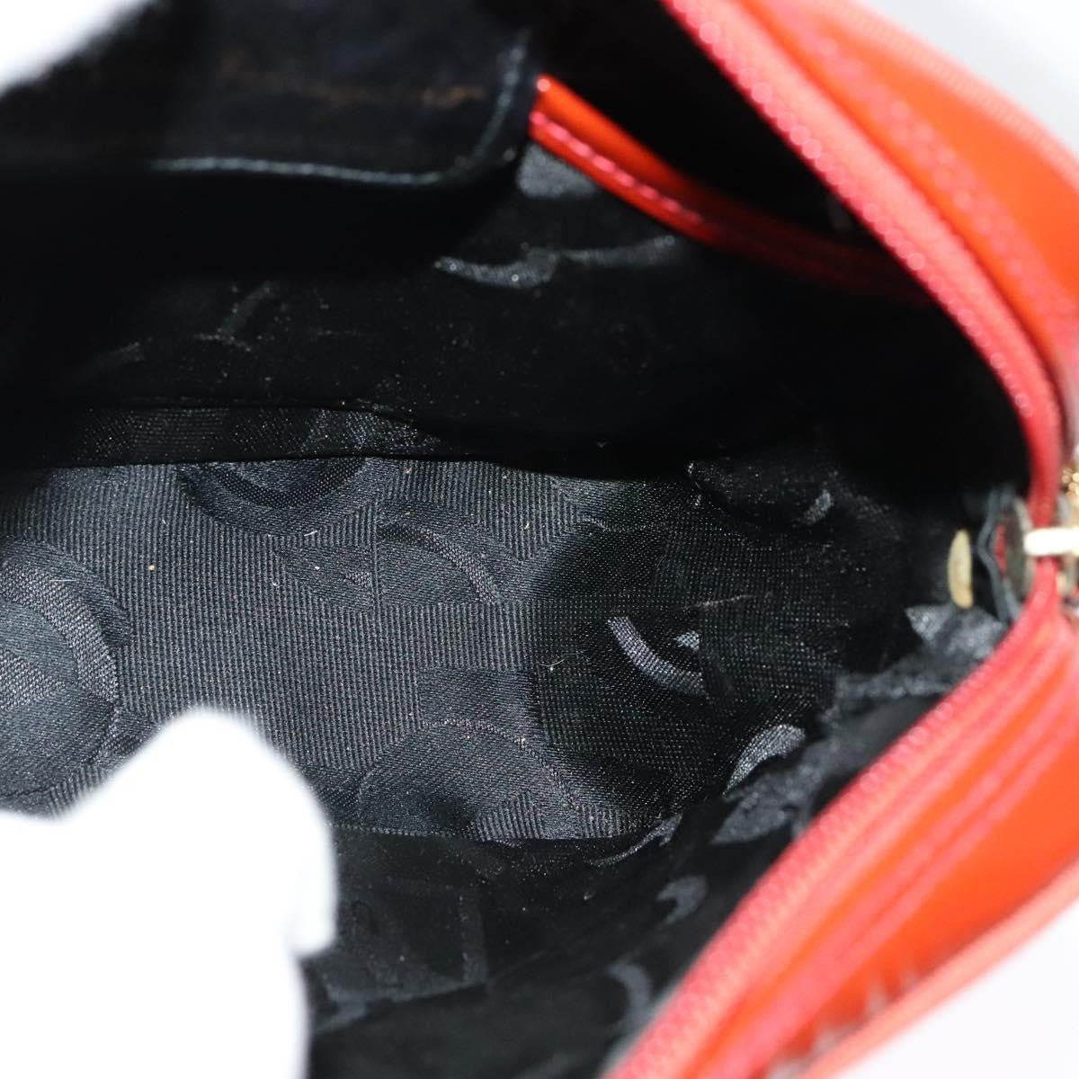 Salvatore Ferragamo Vala Shoulder Bag Patent Leather Red Patent_Leather Shoulder Bag Bag (Pre-Owned)