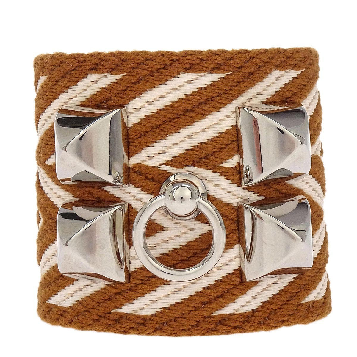 Hermes Collier De Chien Medor Bracelet Leather Brown Leather Bracelet Jewelry (Pre-Owned)