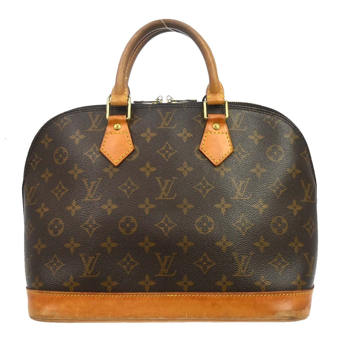 Louis Vuitton Alma Handbag Monogram Canvas Brown Canvas Handbag (Pre-Owned)