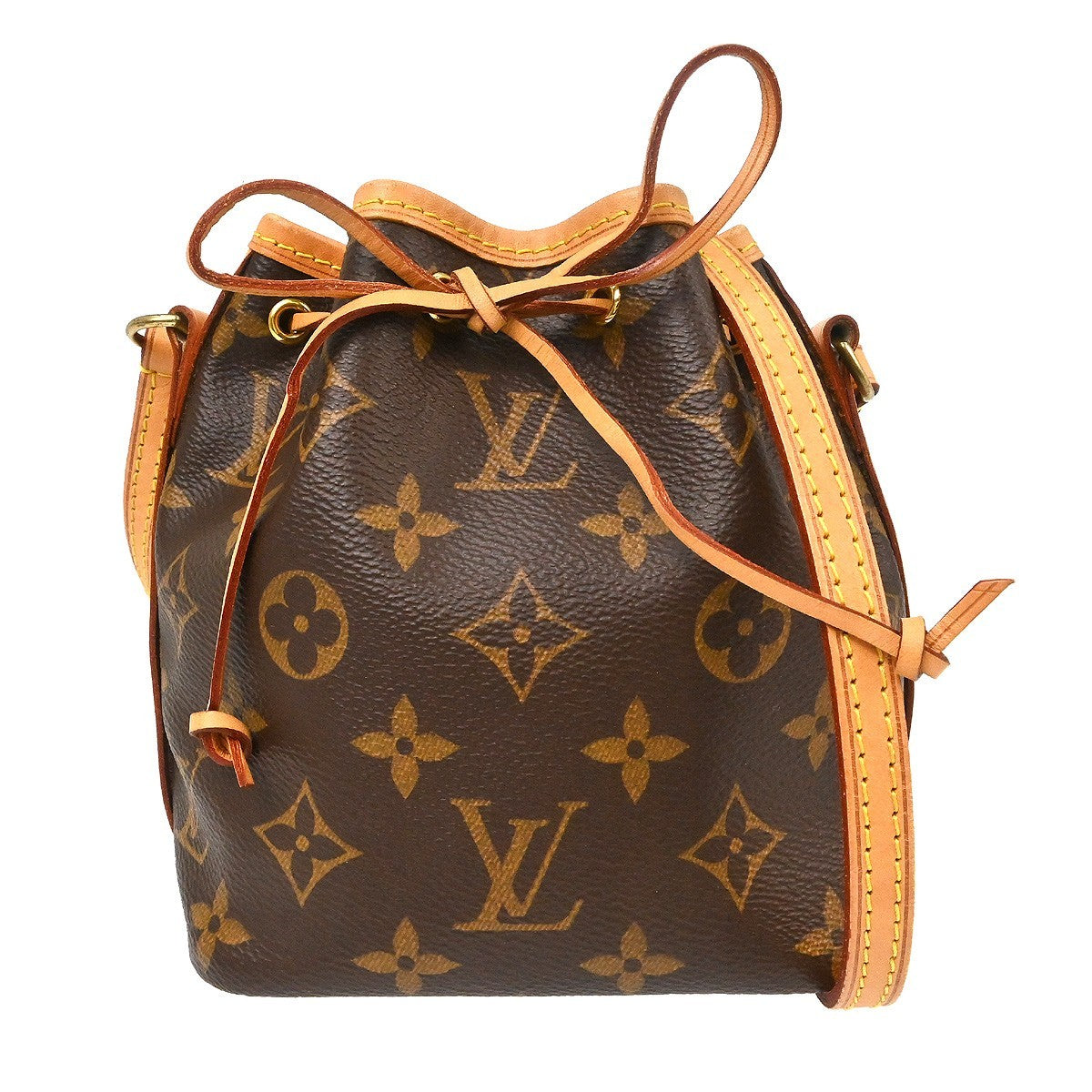 Louis Vuitton Noe Handbag Monogram Canvas Brown Canvas Shoulder Bag Bag (Pre-Owned)