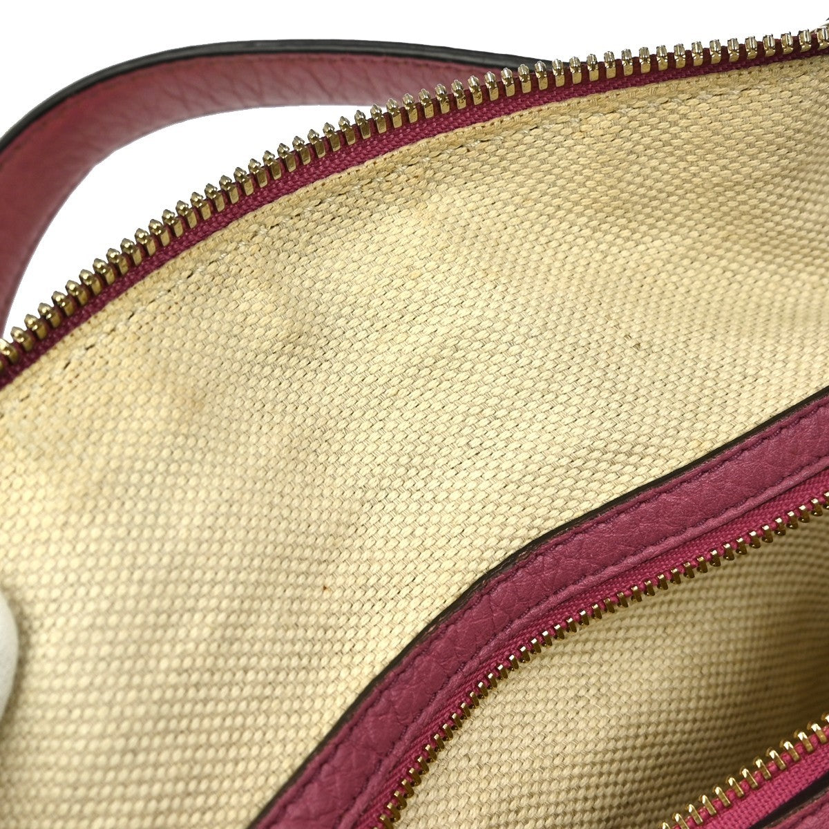 Gucci Soho Boston Bag Leather Pink Leather Handbag (Pre-Owned)