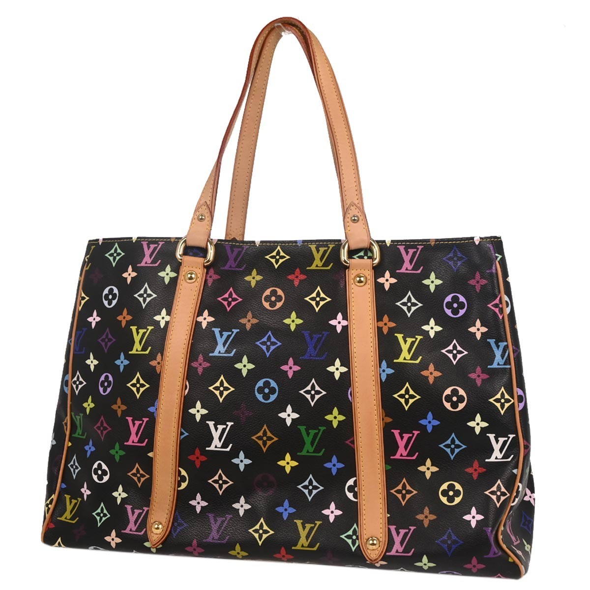 Louis Vuitton Aurelia Handbag Monogram Multicolor Black Canvas Tote Bag Bag (Pre-Owned)